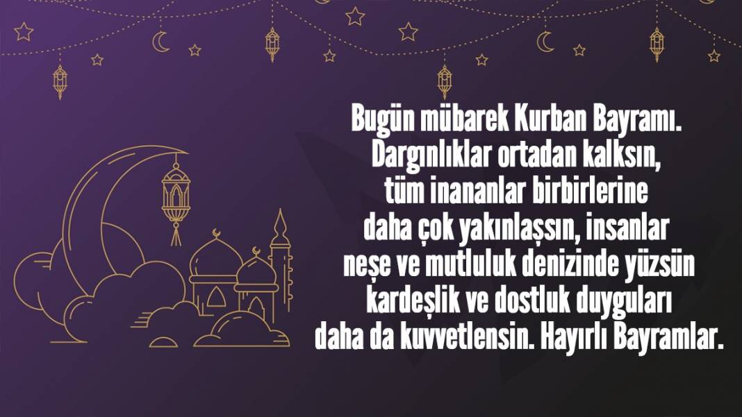 Hayırlı bayramlar! Yeni resimli Kurban Bayramı mesajları 11